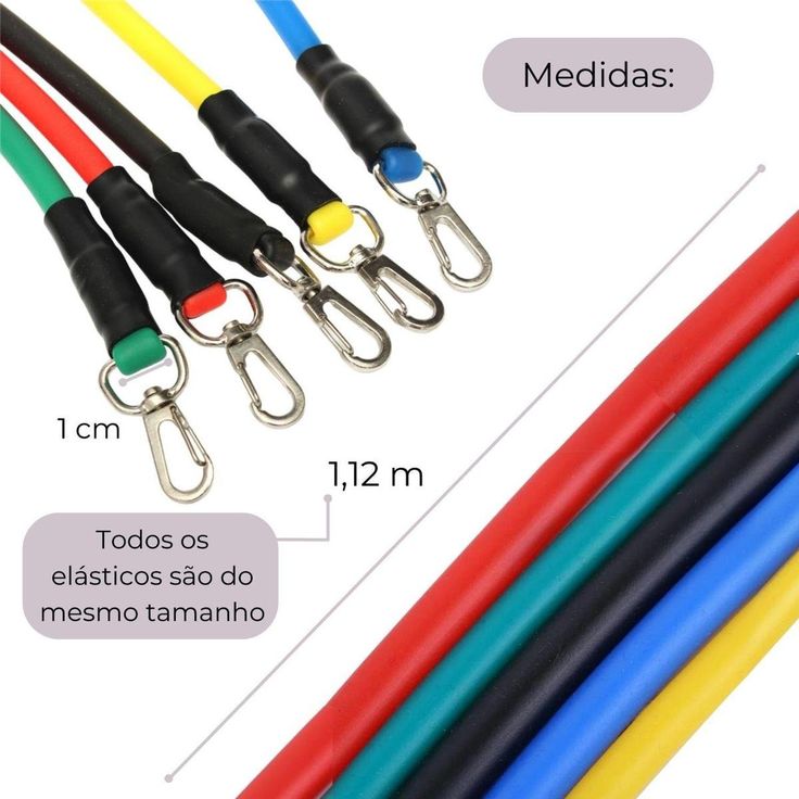 Kit de 11 Elásticos Extensores