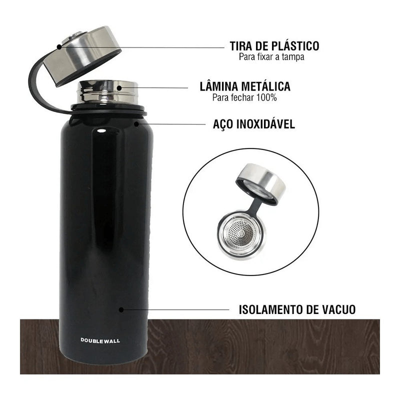 Garrafa Térmica 1200ml - Aço Inox